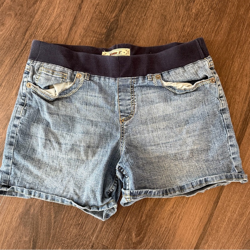Casual Blue Denim Women's Shorts